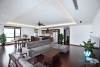 Large three-bedroom apartment with lake view for rent in Tay Ho.